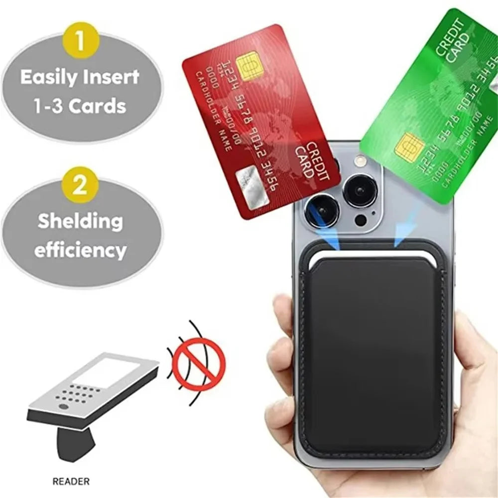 Smartphone Magnetic Leather Wallet