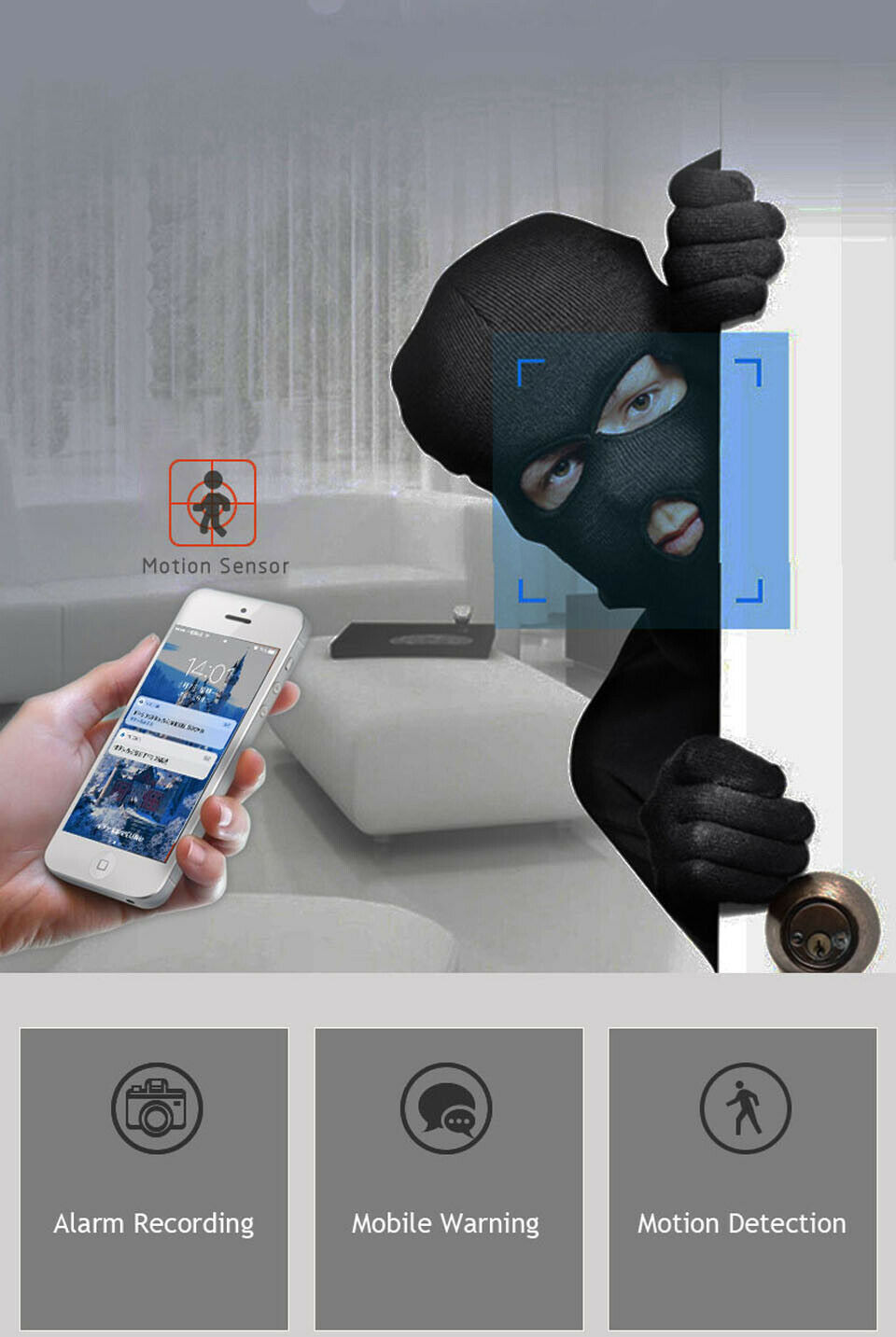 HomeSight 360 Camera: Full HD 1080p WiFi Security with Night Vision.