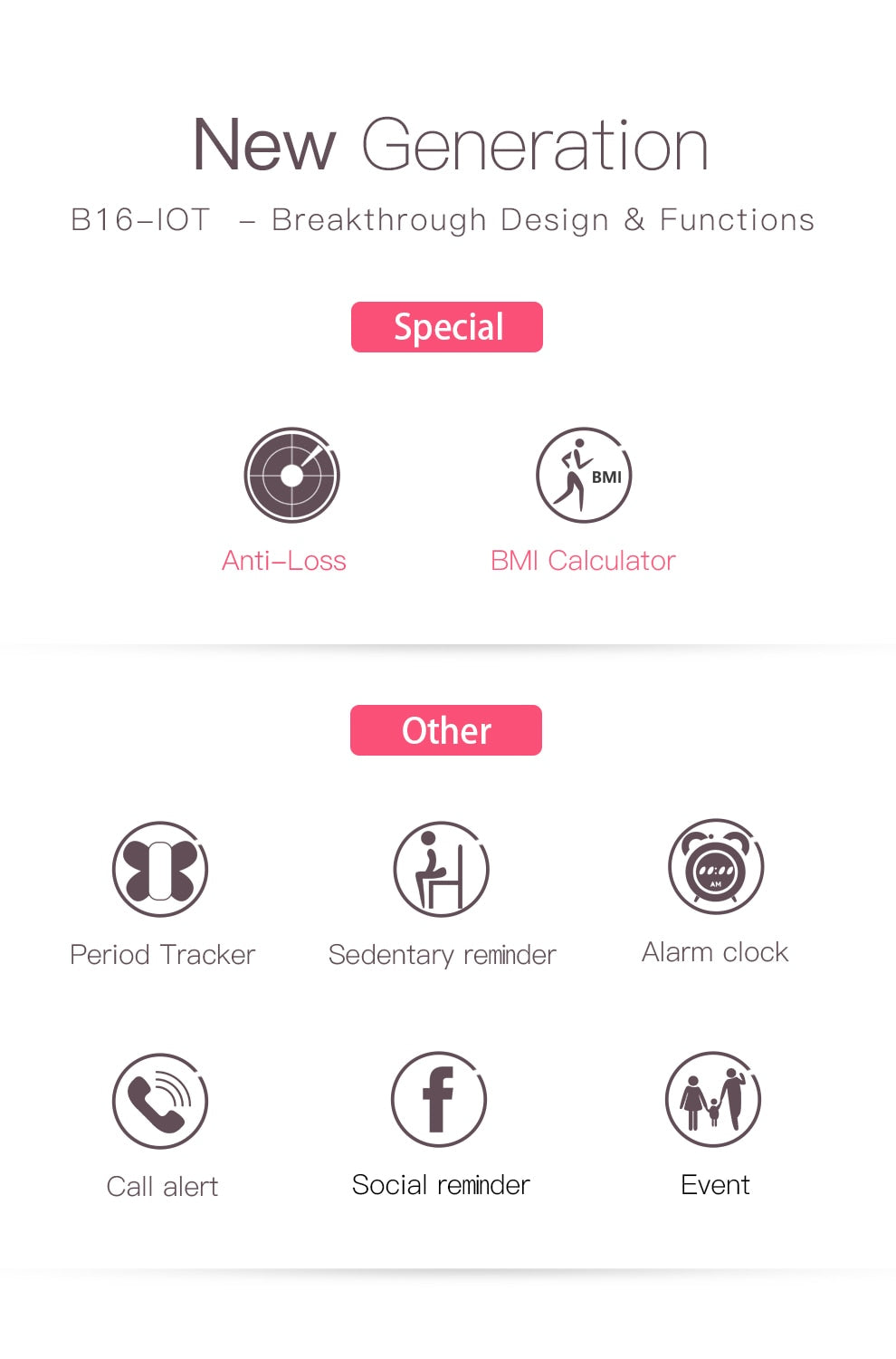 Unify Smartwatch: Social Notifications, Reminders, and Health Tracking.