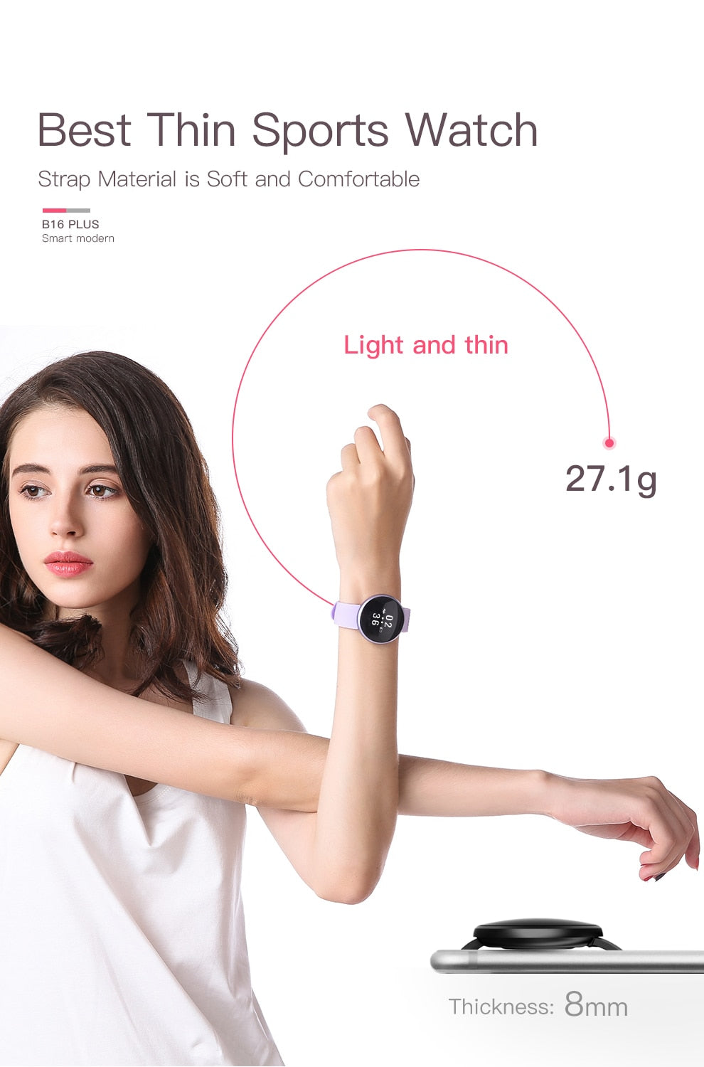 Unify Smartwatch: Social Notifications, Reminders, and Health Tracking.