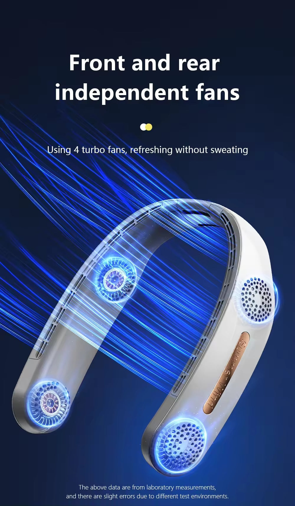 SummerBreeze Neck Fan: Portable, Rechargeable, Adjustable Hands-Free Cooling.