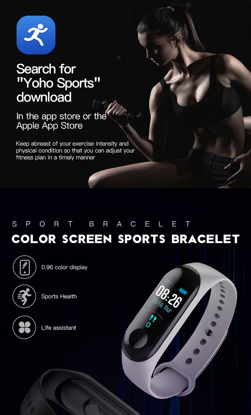 VitalSense Band: Heart Rate, Fitness & Sleep Tracker for Sports.