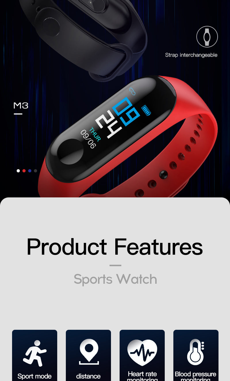 VitalSense Band: Heart Rate, Fitness & Sleep Tracker for Sports.